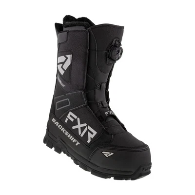 FXR Backshift BOA Snowmobile Boots Insulated Waterproof Comfort Warm Black Foto 1 de 4