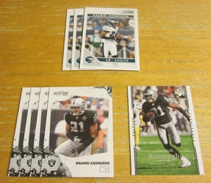 Nnamdi Asomugha Lot of 8 Trading Cards NFL Football Oakland Raiders, Eagles - Imagen 1 de 2