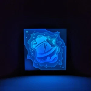 BTS JIN Der Astronaut inspirierte Leuchtkasten - Geschenke für Kpop-Liebhaber - BTS Geschenk -... - Bild 1 von 8