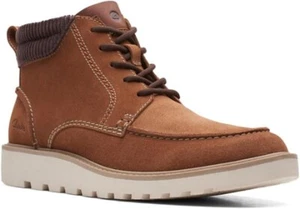 Brand New £159 Mens Clarks Cola Suede Comfort Boots Uk Size 9.5 - Picture 1 of 8