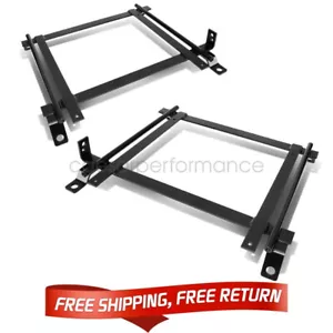 2x Mild Steel Racing Seat Base Mounting Bracket For 92-95 Honda Civic EG/EH/EJ - Picture 1 of 6