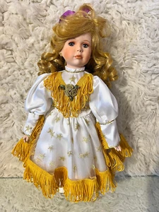 Cindy Shafer 1997 Delta Dawn Porcelain Doll 13 Inches Musical B4662 Cowgirl - Picture 1 of 2