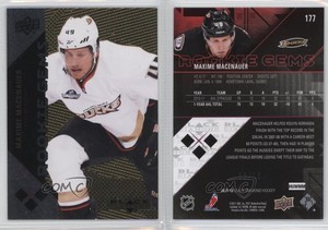 2011-12 Upper Deck Black Diamond Gold /10 Maxime Macenauer #177 Rookie RC