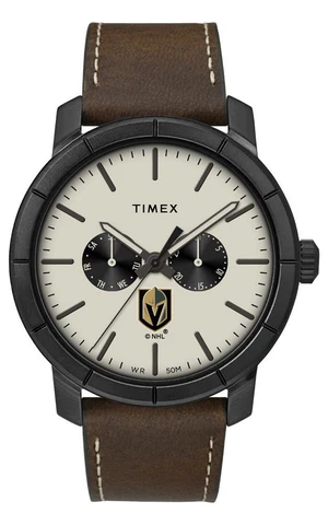 Men's Vegas Golden Knights Timex Watch Home Team Leather Watch Cover