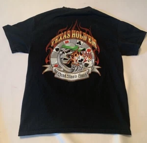 Hybrid Tee Hold 'Em Dead Man’s Hand 2004 Womens Medium T-Shirt - Picture 1 of 10