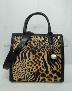 NWT Brahmin Caroline Satchel/Shoulder Bag in Natural Fontella MSRP $475 - Picture 1 of 14