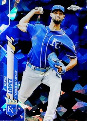 2020 Topps Chrome Update Sapphire #U-207 Jorge Lopez Kansas City Royals FREESHIP - Image 1 of 2