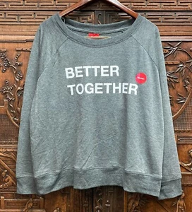 New Family PJ's Women Better Together Pajama Top, Charcoal, X-Large - Picture 1 of 1