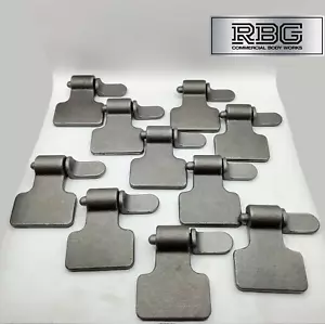 10x Gudgeon pin & Spade Hinge SET weld-on Trailer Truck Dropside Pickup Tailgate - Picture 1 of 12