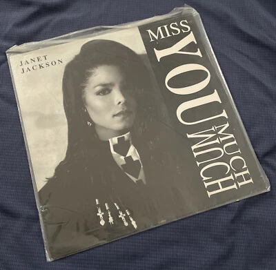 Janet Jackson MISS YOU MUCH LP (Mint)  RECORD 1989 - Image 1 of 4