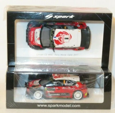1/43 Citroen C3 WRC Total-Abu Dhabi (+lights) Rally Monte Carlo 2017  S.Lefebvre - Image 1 of 4