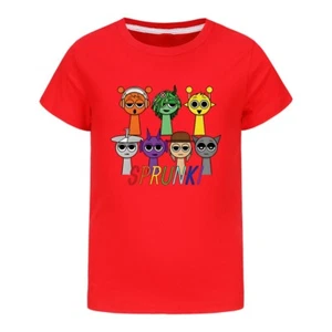 Spronki girls and boys aged 4-12 years old pure cotton short sleeved T-shirt - Picture 1 of 31