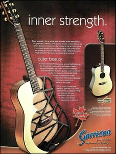 Guitarra Acústica Garrison Griffiths Active Bracing 2003 Radiografía Publicidad Impresión - Imagen 1 de 3