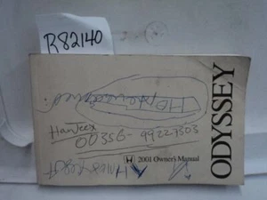 * OEM * OWNERS MANUAL OWNER'S HANDBOOK GUIDE - ODYSSEY 2001 Owners Manual 8214 - Bild 1 von 2