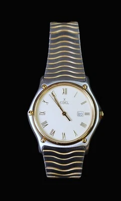 Ebel Sports Classic Wave 183903 Date 18k Gold Plated Steel 34MM Men's Watch - Image 1 of 4