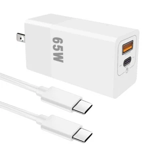 65W Type-C 2-Port Fast Power Adapter LED Cable for Samsung Galaxy Z Fold 5 Phone - Picture 1 of 1