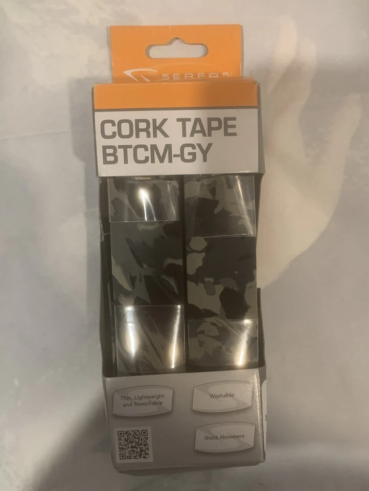 Serfas Bar Tape Synthetic Cork Btcm-gy Camo Gray