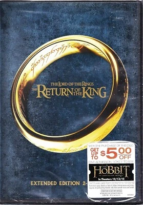 The Lord of the Rings - Return of the King - Extended Edition 4+Hours New 2DVD - Image 1 of 3