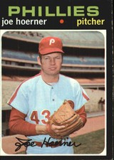 1971 Topps Philadelphia Phillies Baseball Card #166 Joe Hoerner - EX