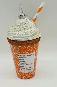 Pumpkin Latte Ornament - Picture 1 of 10