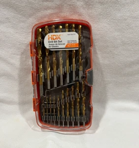 17-tlg Spiralbohrer HDX Titan Schaftbohrer Set 1/16" bis 17/64" - Bild 1 von 4