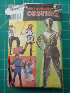 Simplicity 5884 VINTAGE Kids Pattern Halloween Costume Alien Gypsy Cowboy Knight - Picture 1 of 4
