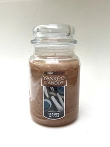 NEW Yankee Candle 22 oz SEASIDE WOODS Original Large Jar - Paraffin - Picture 1 of 5
