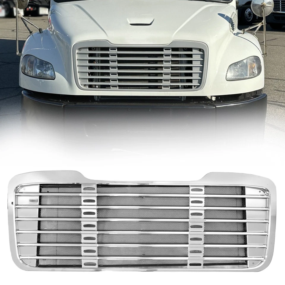 Rejilla para semirremolque Freightliner M2 2002-2022 cromada 100 106 112 con pantalla de errores Foto 1 de 4