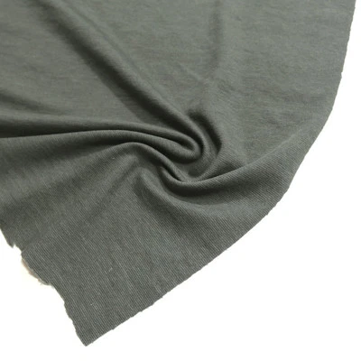 TOLKO STOFFE Stretch Jersey Stoff Kleiderjersey Weiche Grau Grün Meterware Weich