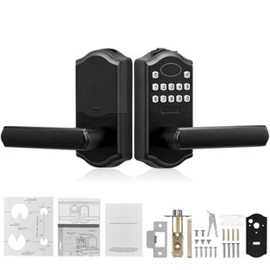 Keyless Entry Door Lock Combination Door Lock Electronic Keypad Lever - Picture 1 of 12
