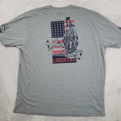 Camiseta Estilo Grunt Para Hombres XXXL Patriota Militar Táctico Veterano 2A Liberty 524 Foto 1 de 4