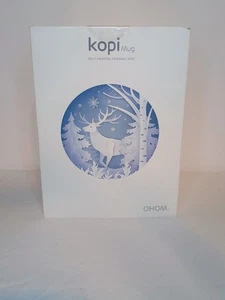 OHOM Ui Fine Ceramic Self-Heating Mug - Deep Navy New Open Box - Picture 1 of 4