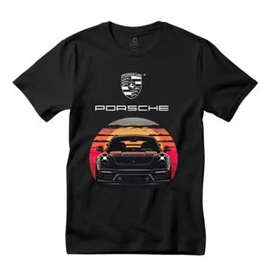 T-Shirt 911 Grafik schwarz - kultiges Sportwagen-Design - Bild 1 von 4