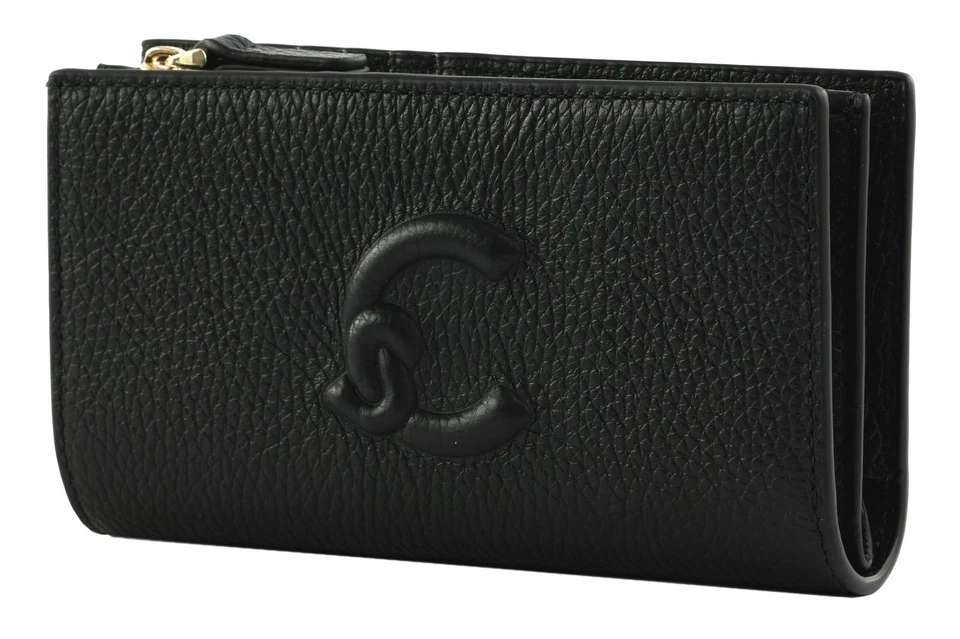 COCCINELLE porte-monnaie Dulse Soft Wallet Noir - Photo 1/4