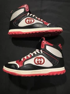 $ 1.100 GUCCI MAC 80 BESTICKTE HOHE SNEAKER GG 11,5 HERREN US 12 AUTHENTISCH - Bild 1 von 24