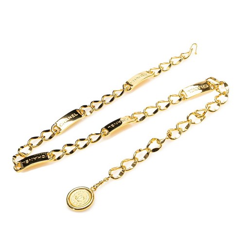 discount! Chanel 31 Cambon Coco Medallion Chain Belt Plated r1_0622
