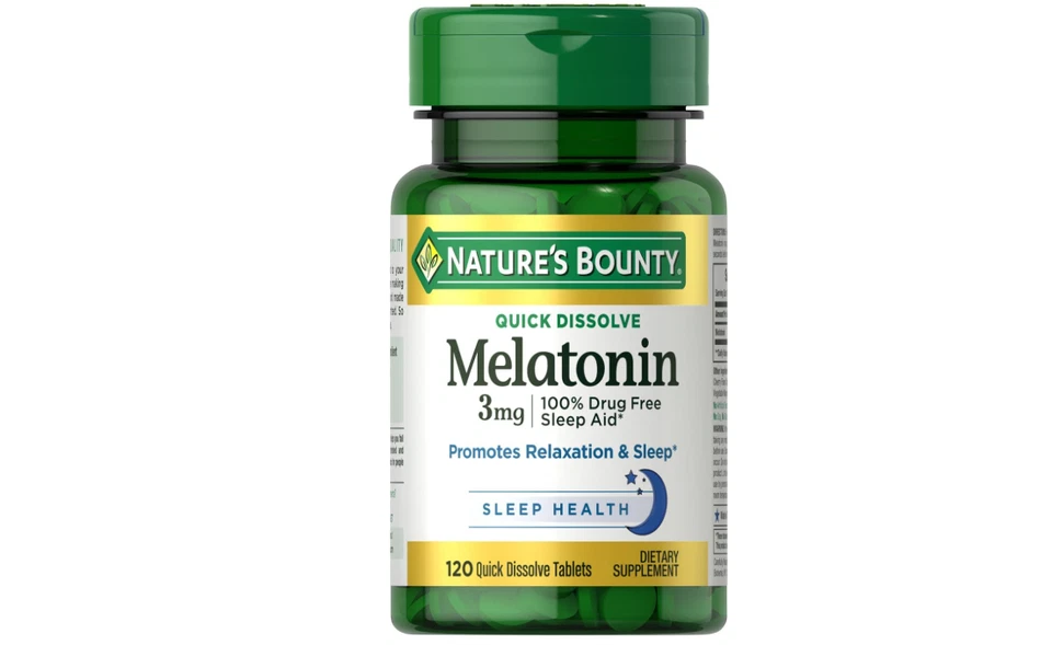 Nature's Bounty Melatonin,  100% Drug Free Sleep Aid 120 Quick Dissolve Tablets - Image 1 of 1