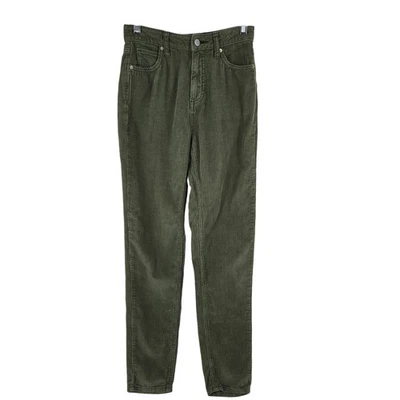 Pantalones de pana BDG para mujer 24 verdes tiro medio alto ajustados Urban Outfitters Foto 1 de 4