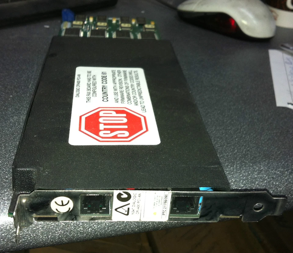 Dialogic CPi/400 PCI-AN 85-0215-351 PCI Fax Card - FREE SHIPMENT WorldWide! - Image 1 of 1