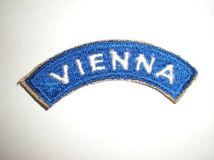 PARCHE DE PESTAÑA VIENA ERA DE LA DÉCADA DE 1950 DEL EJÉRCITO DE ESTADOS UNIDOS - ORIGINAL - Imagen 1 de 1