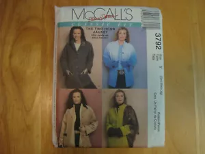 McCall's Classic Fit Pattern 3792 -2hr Jacket UNCUT - Picture 1 of 2