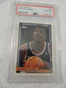 1992 Topps #66 Patrick Ewing New York Knicks HOF PSA 10 GEM MT - Picture 1 of 3