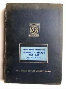 AEC Mammoth Major Spare Parts Catalogue Factory Original Tilt Cab EA Type - Bild 1 von 7