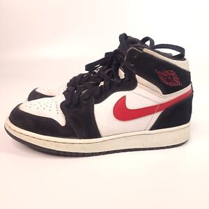 Nike Air Jordan 1 Retro High BG Boys Size 6 Black Red White 705300-020 Womens 8