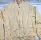 Vintage Westchester Classic Mens Light Yellow Golf Wind Breaker Jacket 46 Long