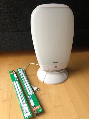 BEURER TL80 Tageslichtlampe TL 80 incl. 2 neuen Ersatzlampen Osram - wie neu - Bild 1 von 4