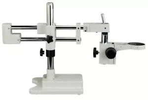 OMAX supporto boom microscopio stereo a doppio braccio resistente con scaffalatura di messa a fuoco 76 mm - Foto 1 di 9