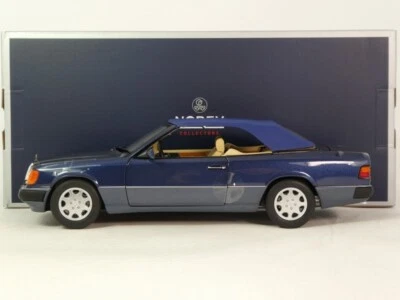 Norev Mercedes Benz 300 CE 24 Cabriolet blue metallic 1992 1/18 183879 - Immagine 1 di 4