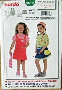   BURDA MUSTER 9613 ROCK LATZROCK MÄDCHEN GRÖSSEN 4 5 6 7 8 9 UNGESCHNITTEN - Bild 1 von 2