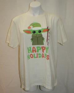 Star Wars Women's The Mandalorian Grogu "Happy Holidays" Shirt Sz XXL NWT - Picture 1 of 6